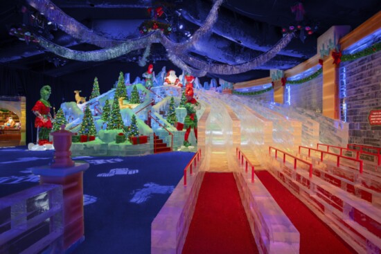 A team of 40 world-class ice artisans from Harbin, China have created a winter wonderland.