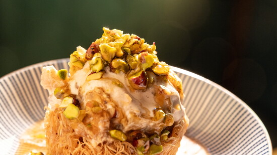 Baklava ice cream at Soul Gastrolounge 