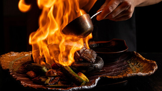 Nobu, Wagyu Flambe.