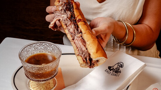 La Lucha, French Dip Sandwich