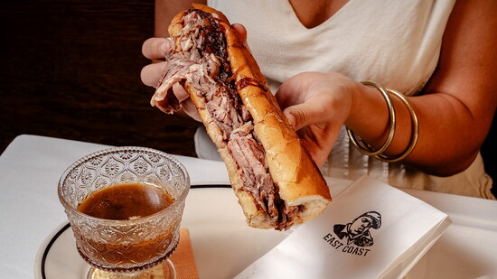 La Lucha, French Dip Sandwich