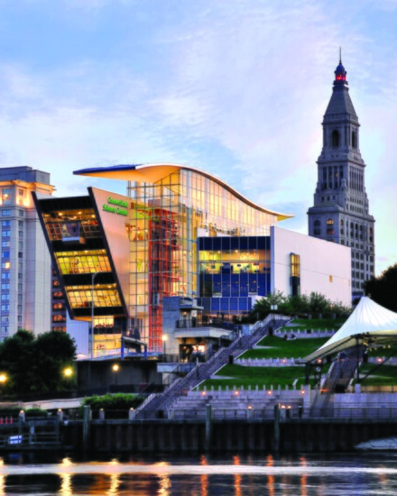 The Connecticut Science Center is a familiar site in the Connecticut skyline. 