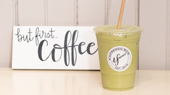 Iced Matcha Green Tea Latte