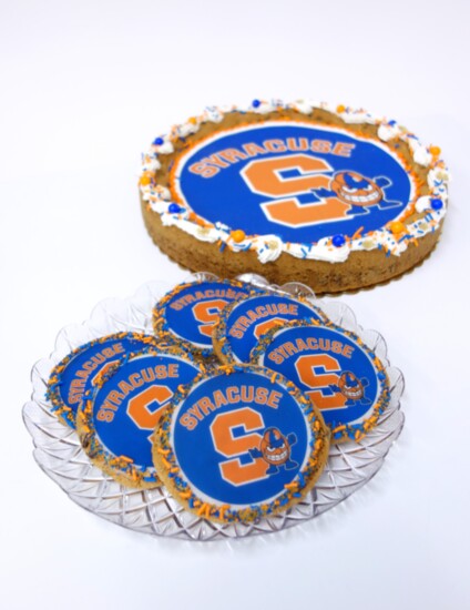 Branded cookies and cake