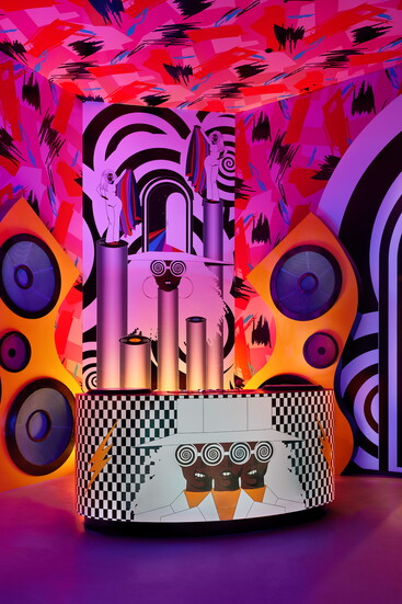 Over 100 artists contributed to Radio Tave, blending local talent with Meow Wolf’s immersive storytelling.