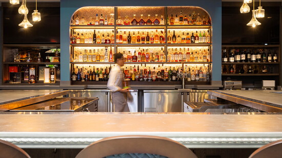 Brennan's of Houston new courtyard bar. Photo by Andrew Hemingway