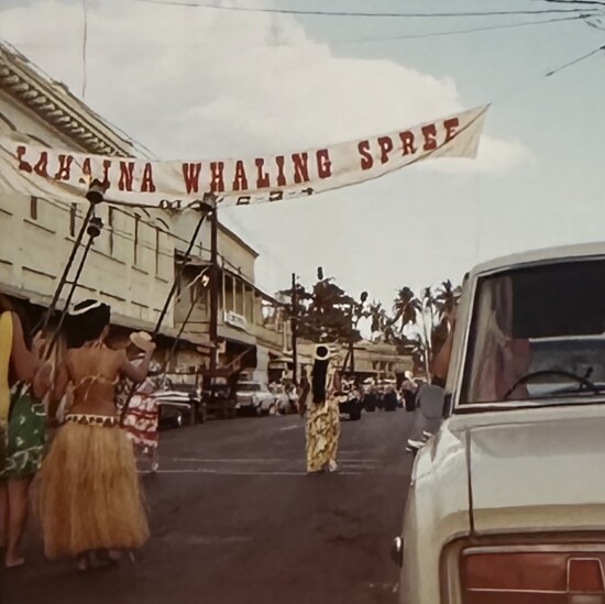 Lahaina Whaling Spree Parade in 1969.