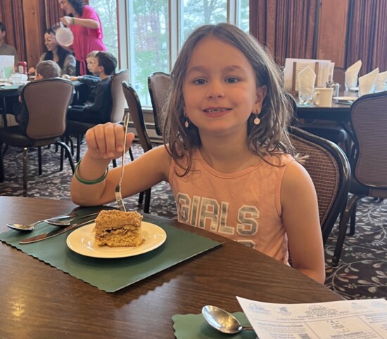 Each morning, enjoy a family-style portion of Woodloch’s award-winning crumb cake — “the best crumb cake I ever had,” according to Violet Slowinski, 6.