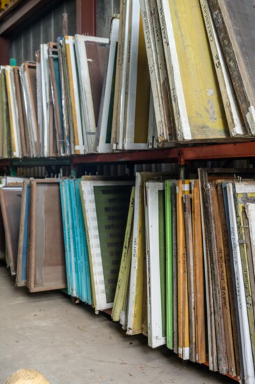Arena's collection of print screens is vast, accumulated over decades.