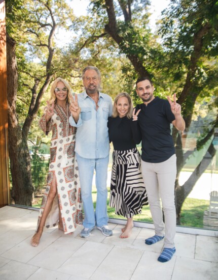 Eloise, John Paul, Austin Life editor Jennifer Birn and publisher Joe Kerby