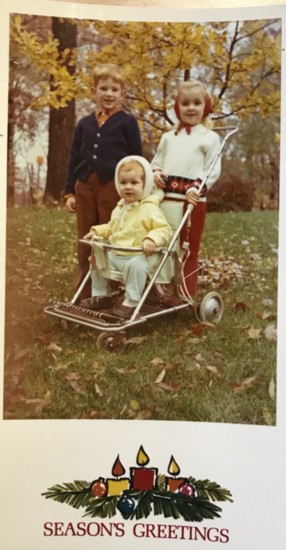 Jane and her siblings, 1971