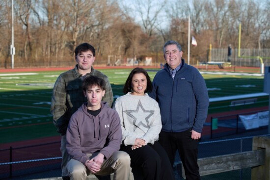 The Divino family: Steven, Brian, Alessandra, and Estevao. Photo by John Videler. 