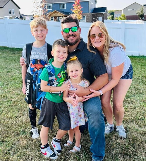 Ryan Terrell and his family