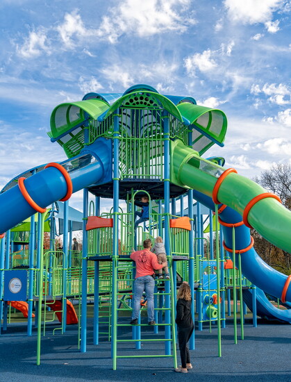 Miracle Park has a wide range of inclusive playground equipment.