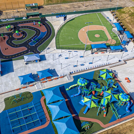 Miracle Park has lots of amenities, including a ball field and a pedal park.