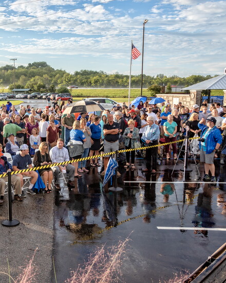 A large crowd attended the grand opening ceremony of Mary's Magical Place in 2018.