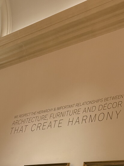 An inscription on the wall at the DeHaan Estate