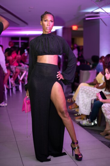 Who says you can’t be sexy AFTER 5? A beautiful 2-piece ensemble by ALEKA DEMORRIS.