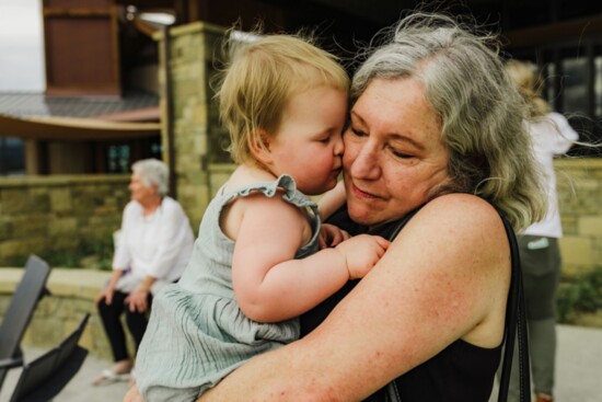 Caroline with granddaughter Margaux