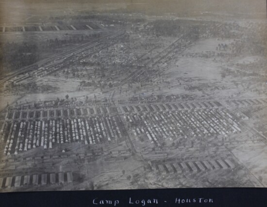 Aerial image of Camp Logan. Courtesy of the San Diego Air & Space Museum