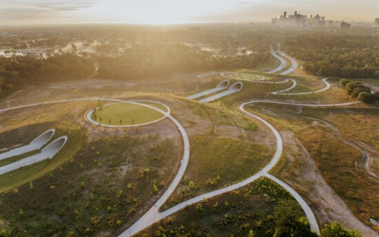 Memorial Park Kinder Land Bridge Facing Northeast. Photo by Nick Hubbard