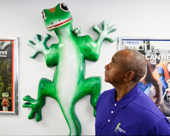 Geico provides a strong platform for Rufus Johnson's local business to shine.