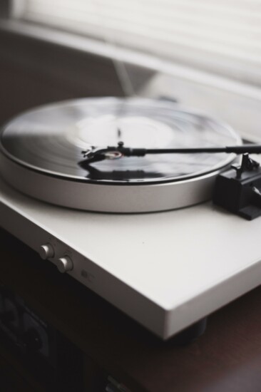 Music from all over the world inspires Travis and Elisa, and led to a vast vinyl record collection. 