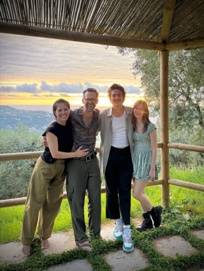 Tony Lucca (second from left) with family members in Sorrento, Italy.