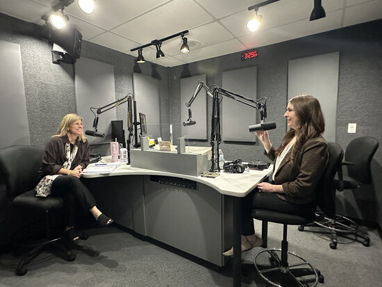 Jennifer Dantzler and Catherine Byers, on a recent podcast episode. 