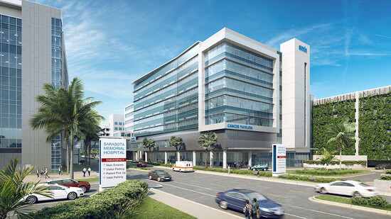 Rendering of Milman-Kover Cancer Pavilion at Jellison Cancer.