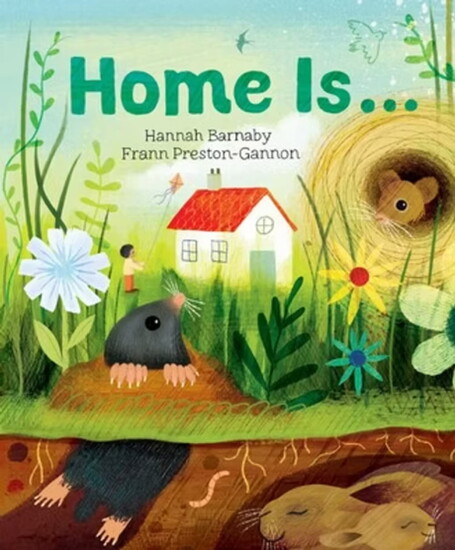 Cover of "Home Is...", illustrated by Frann Preston-Gannon.