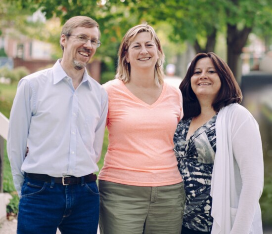 Intuitive energy: (L-R) Brad, Peg, Siobhan