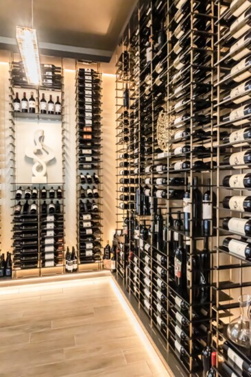 Dream design for wine: Imagine storing your collection in this stunning floor-to-ceiling space. By Monarch & Maker.