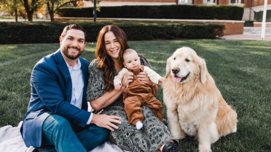 Here I am with my family.