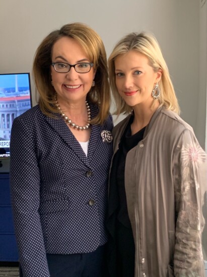 Audrey with Gabby Giffords