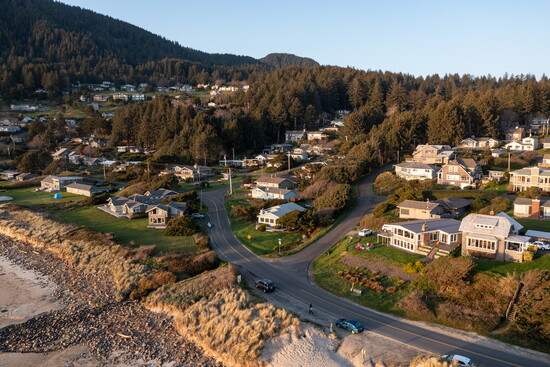 Houses near town
