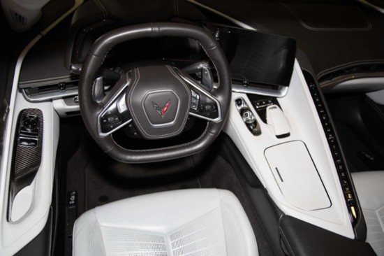 The cockpit of the 2020 Stingray is designed to provide a fully-immersive driving experience.
