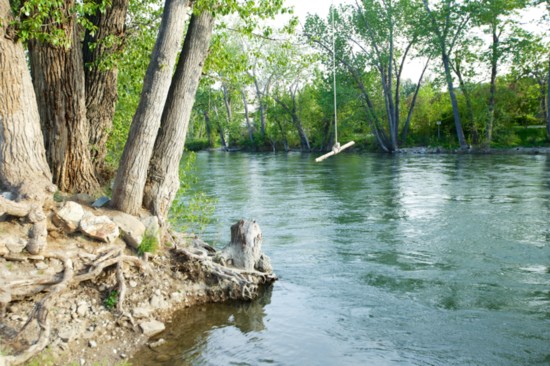 Relaxing on the Boise River