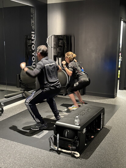 Coach Tony Phelps and Katie Elizabeth