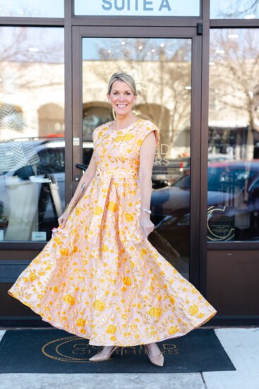 Terri Rourk in Curated Clothiers showing off how to style for your next night out