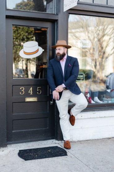 Elier in his personally styled unique Tailored Gents Boutique outfit.