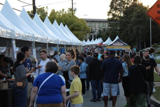 Crowds gather at A Taste of Chamblee.