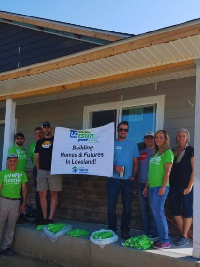 A local team of Habitat for Humanity volunteers