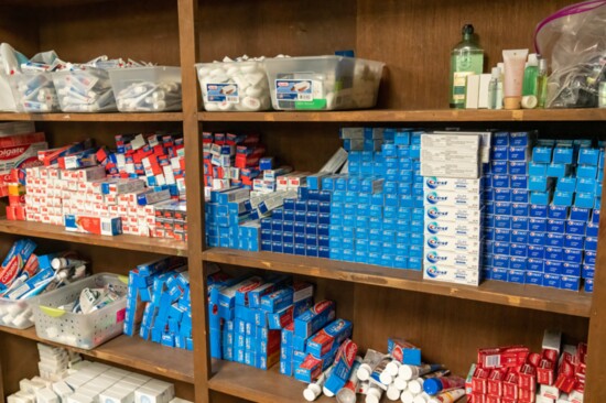 Along with clothing and school supplies, toiletries are popular items at the Family Resource Center.