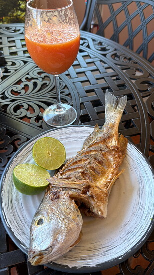 homemade fish - Costa Rican style