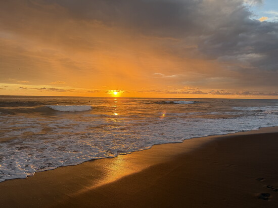 Sunset on Playa Blanca moments before