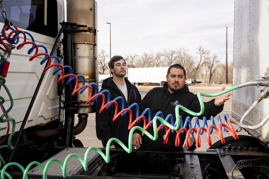 Chris provides real-world training in action as students gain practical, road-ready experience inside Taylor’s CDL Training trucks.