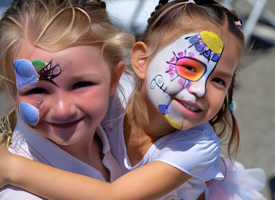 Hugs and bright face paint capture the spirit of Springfest.