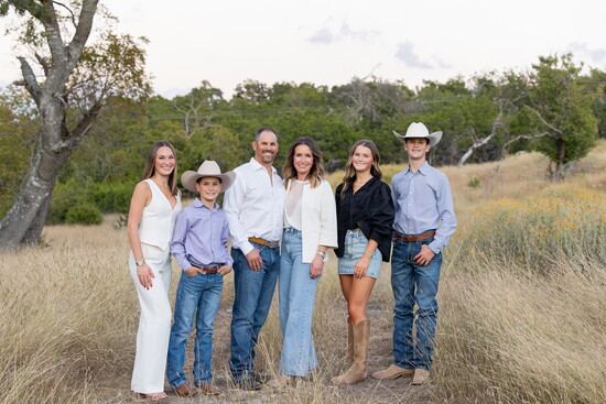 Justin and Amy Cop with their four children from left to right: Ann Claire, John Hunt, Mary Catherine and Ivan - Photo by Amy Martin