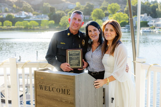 Deputy Chief Smith, Julie Cohen and Nancy Iskander